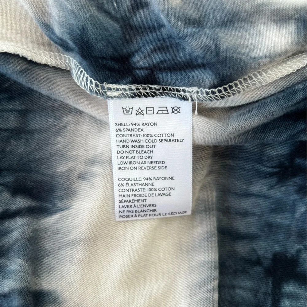 Staring at Stars by Anthropologie TieDye Hi-Lo Maxi Dress Crocheted Neck, S - Picture 6 of 7